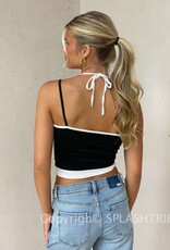 Color Block Layered Cami Crop Top