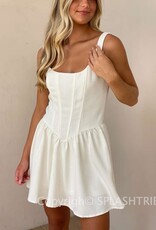 Lange Corset Fit and Flare Mini Dress