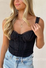 Tillie Lace Trim Crop Top