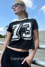 Mesh 73 Crop Jersey Top