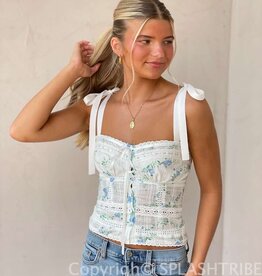 Floral Tie Strap Cami Top