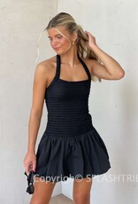Powell Textured Bubble Hem Mini Dress