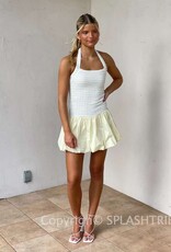 Powell Textured Bubble Hem Mini Dress