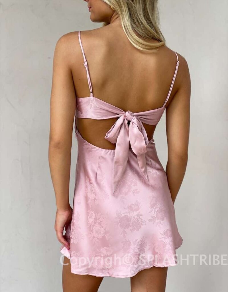 Tonal Floral Bustier Mini Dress