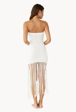 PQ Swim Vanessa Strapless Fringe Midi Dress