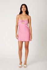 Michelle Satin Strapless Mini Dress