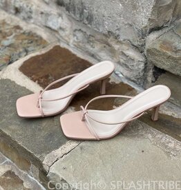 Thin Strap Thong Heel