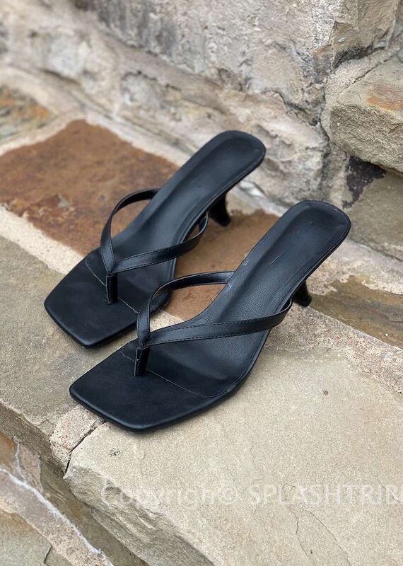 Thong Strap Kitten Heel