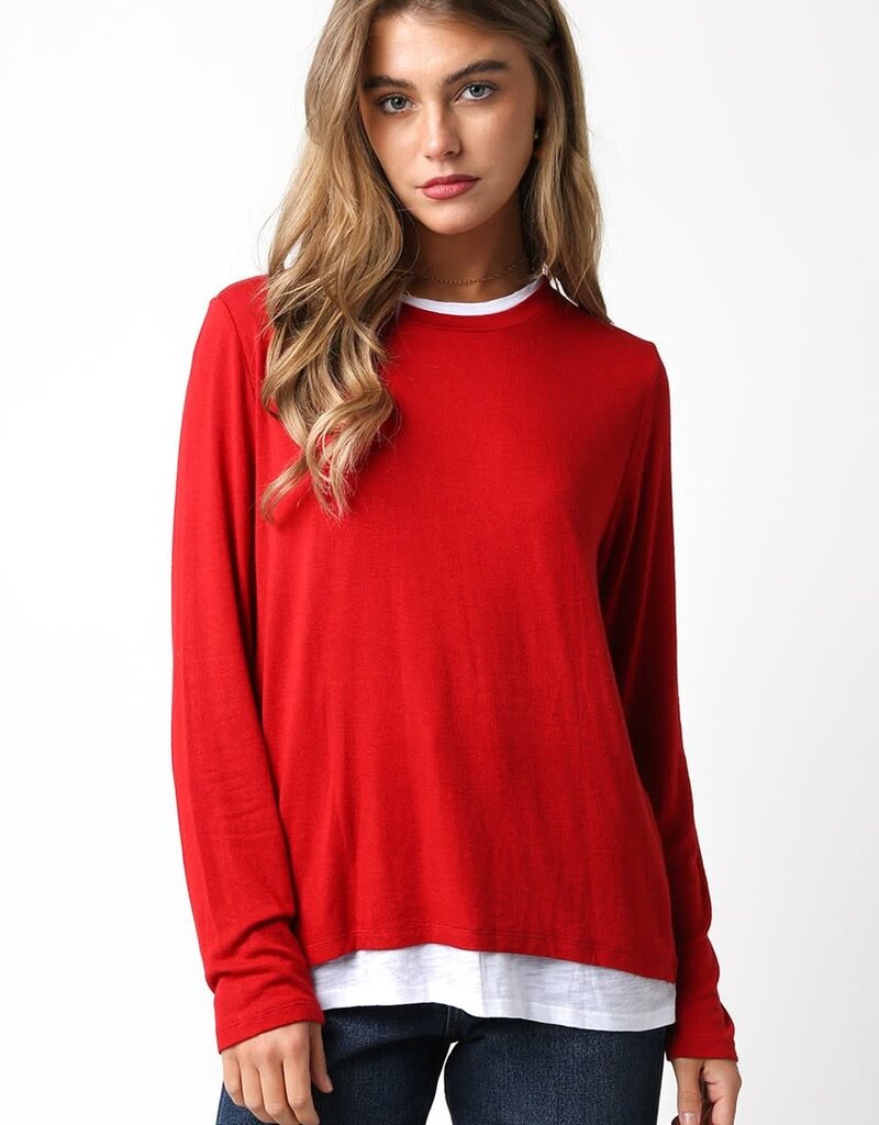 Layered Long Sleeve Top