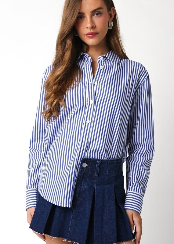 Randi Stripe Botton Down Shirt