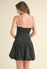 Melia Bubble Hem Mini Dress