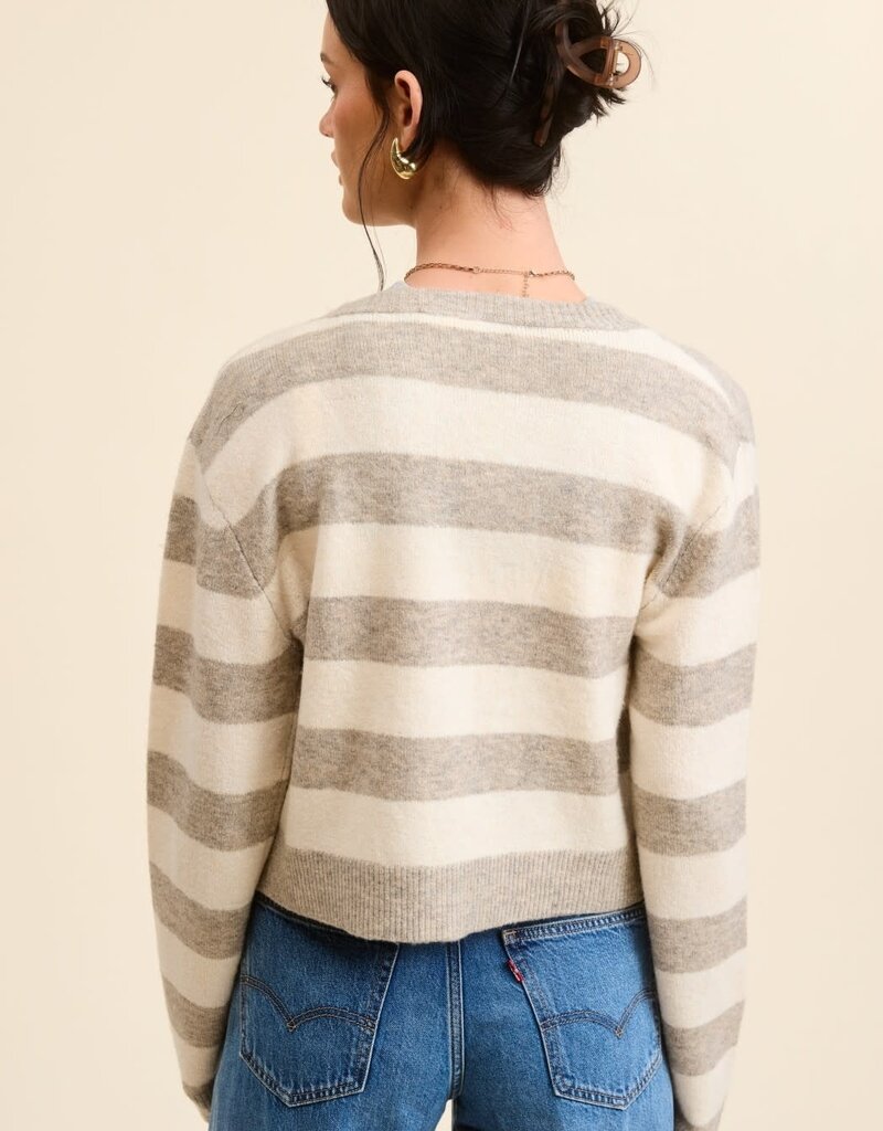 Stripe Knit Cardigan