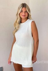 Knit Tunic Top Short Set