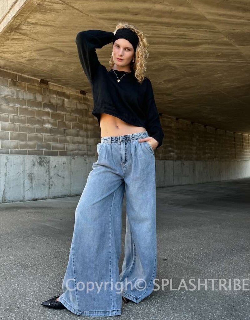 Low Rise Wide Leg Trouser Jeans