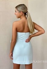 Whisper Strapless Bow Mini Dress