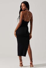 ASTR Umiko Ribbed Midi Dress