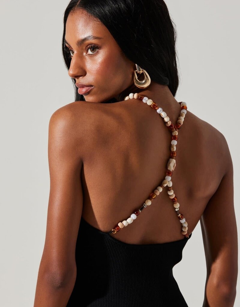 ASTR Umiko Ribbed Midi Dress