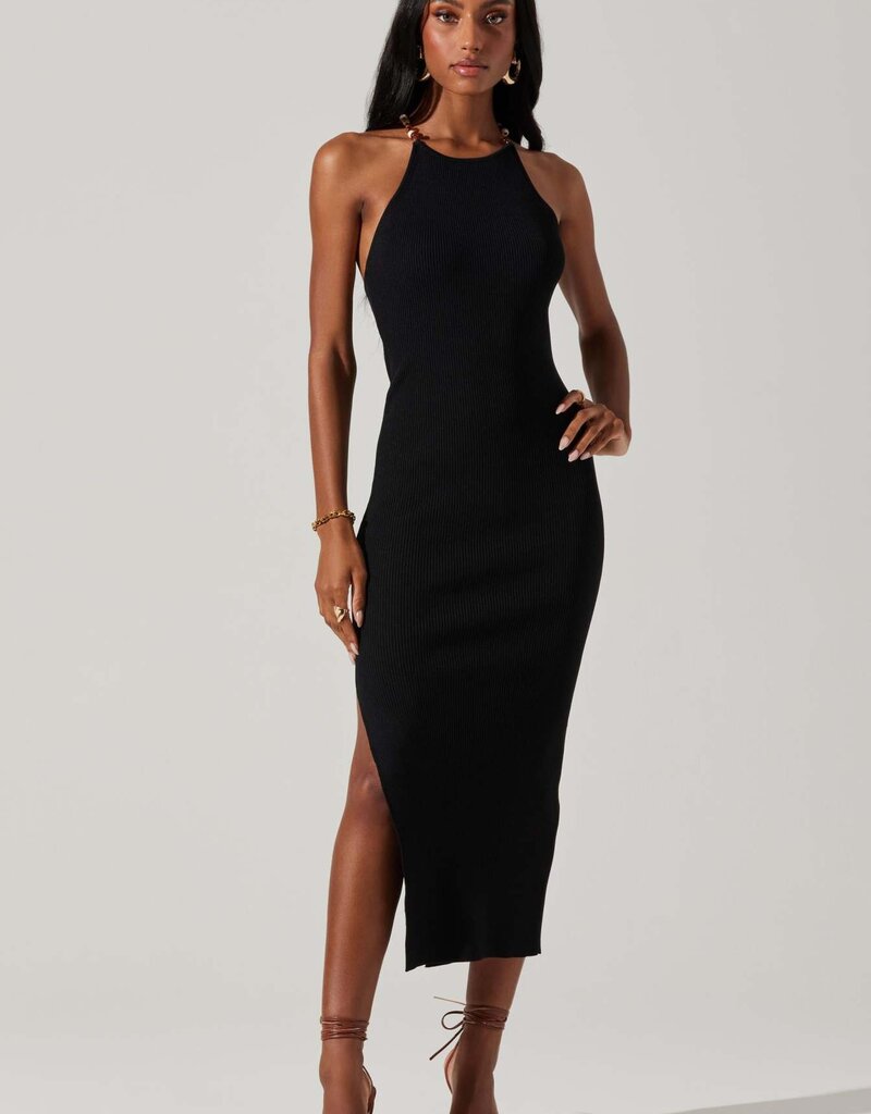 ASTR Umiko Ribbed Midi Dress