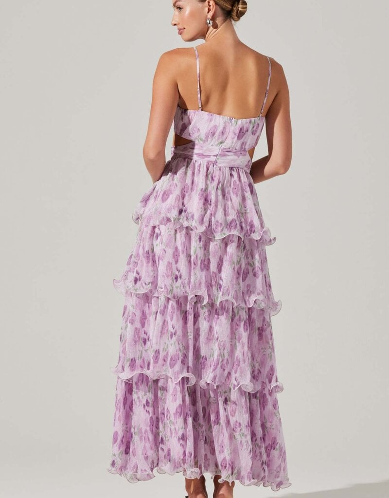 Jaiden Tiered Ruffle Midi Dress