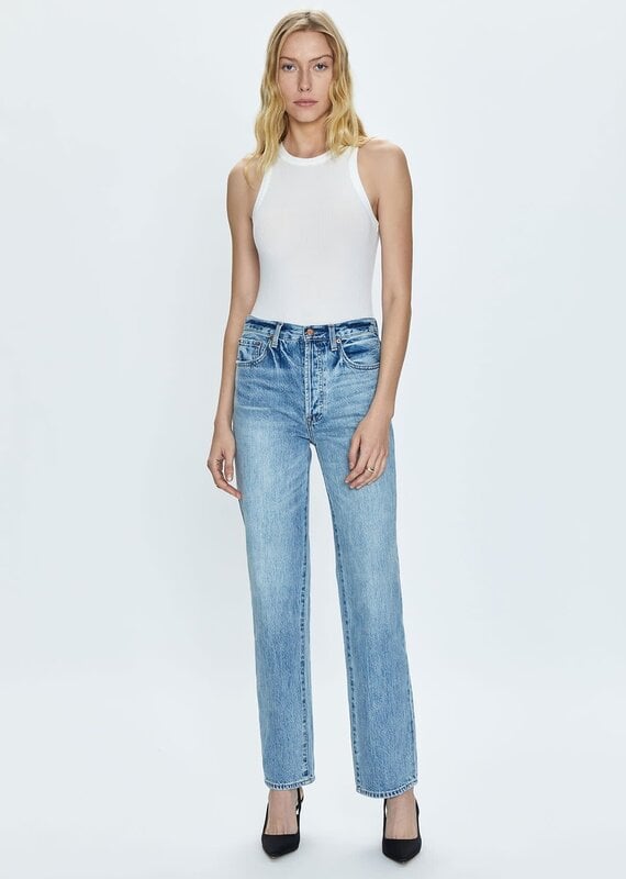 Cassie Super High Rise Straight Leg Jeans