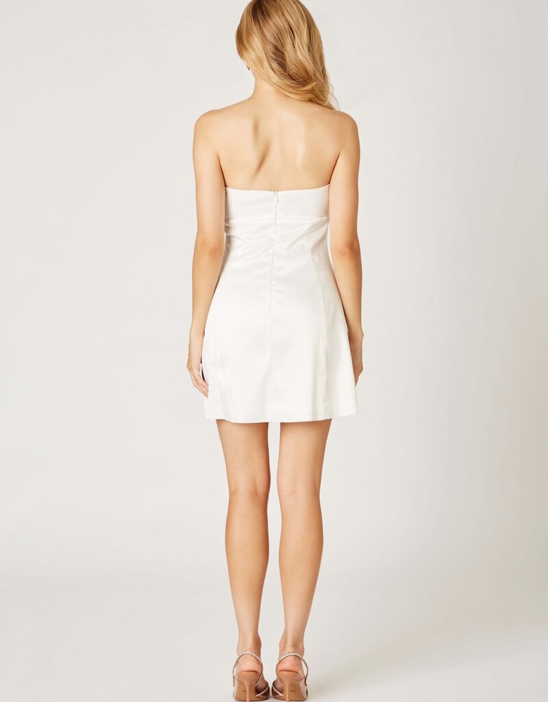 Anya Satin Strapless Mini Dress