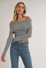 Long Sleeve Off Shoulder Top