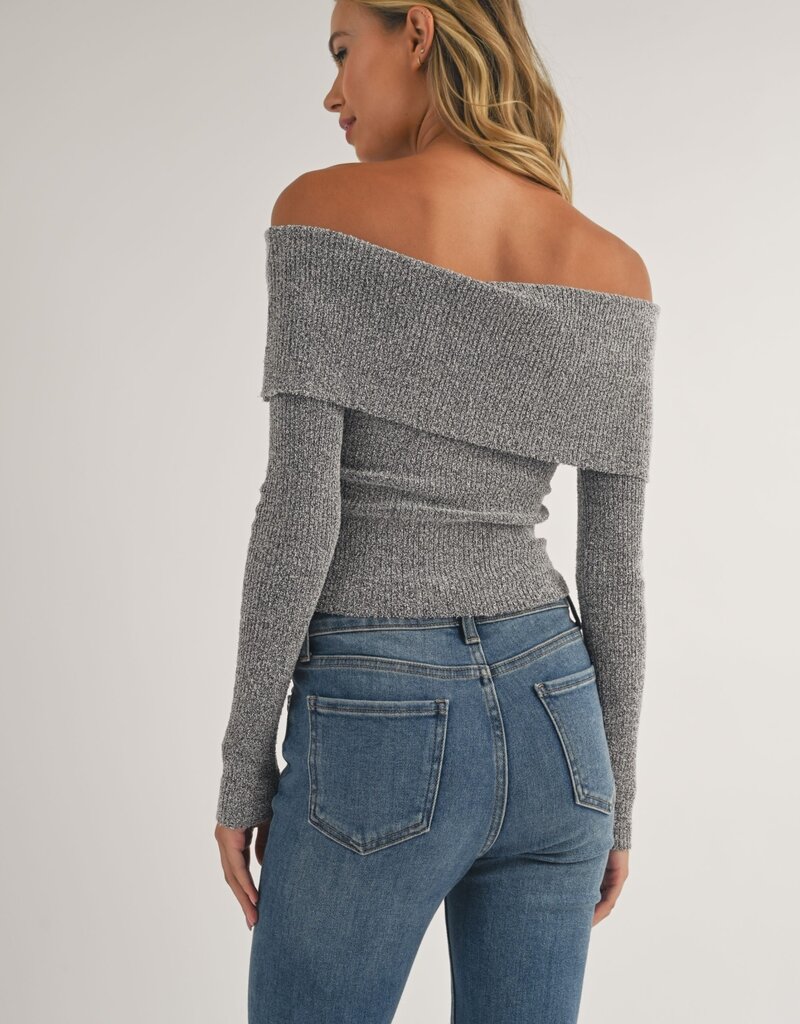 Long Sleeve Off Shoulder Top