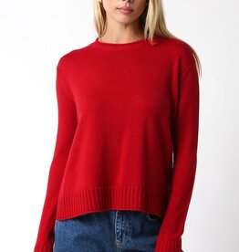 Slit Side Crewneck Sweater