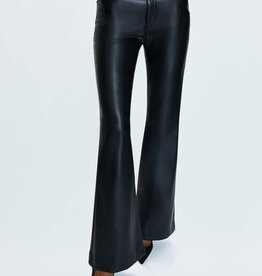 Kinsley Mid Rise Ultra Flare Faux Leather Pants