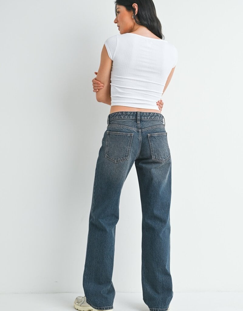 Tint Low Rise Relaxed Straight Leg Jean