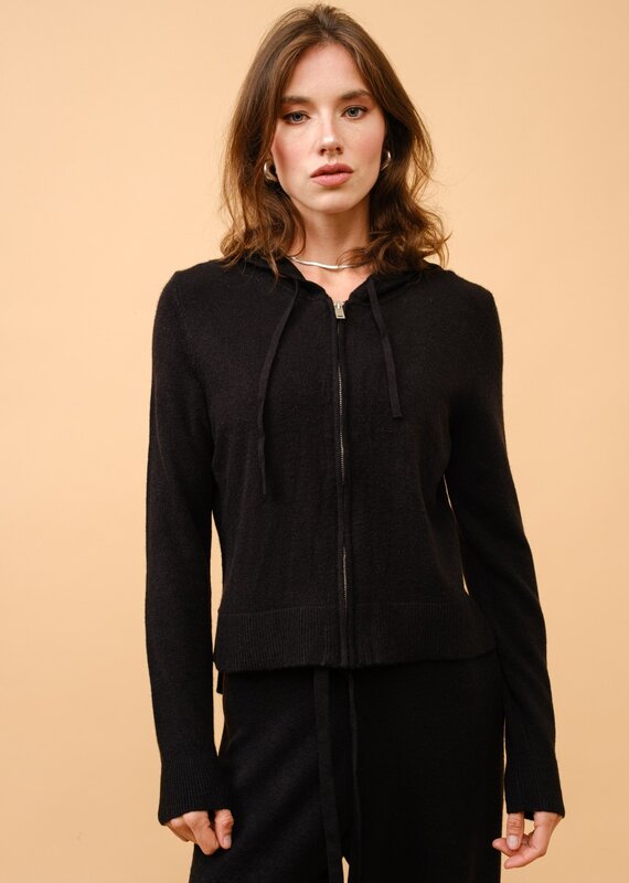Cashmere Blend Hoodie Jacket