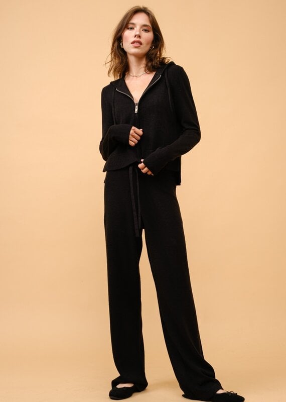 Cashmere Blend Wide Leg Pants