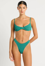 Bond-Eye Christy Brief Bottom O/S Teal Lurex