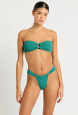 Bond-Eye Ring Tie Back Blake Top O/S Teal Lurex