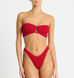 Bond-Eye Blake Bandeau Top O/S Baywatch Red Eco