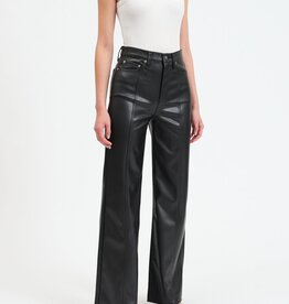 Far Out Faux Leather Wide Leg Pant