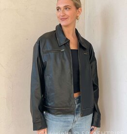 Apolline Faux Leather Jacket