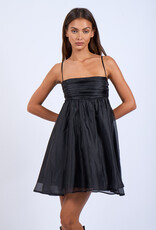 Sheer Layered Swing Mini Dress