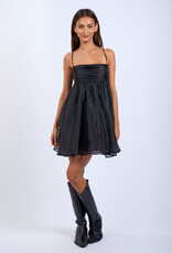 Sheer Layered Swing Mini Dress