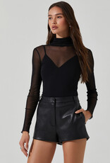 ASTR Everette Faux Leather Shorts