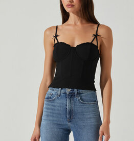 Adana Bow Detail Bustier Top
