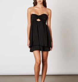 Rylie Satin Twist Bust Mini Dress
