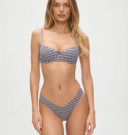 Frankies Bikinis Cola Seersucker Top