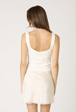 Satin Split Button Front Top