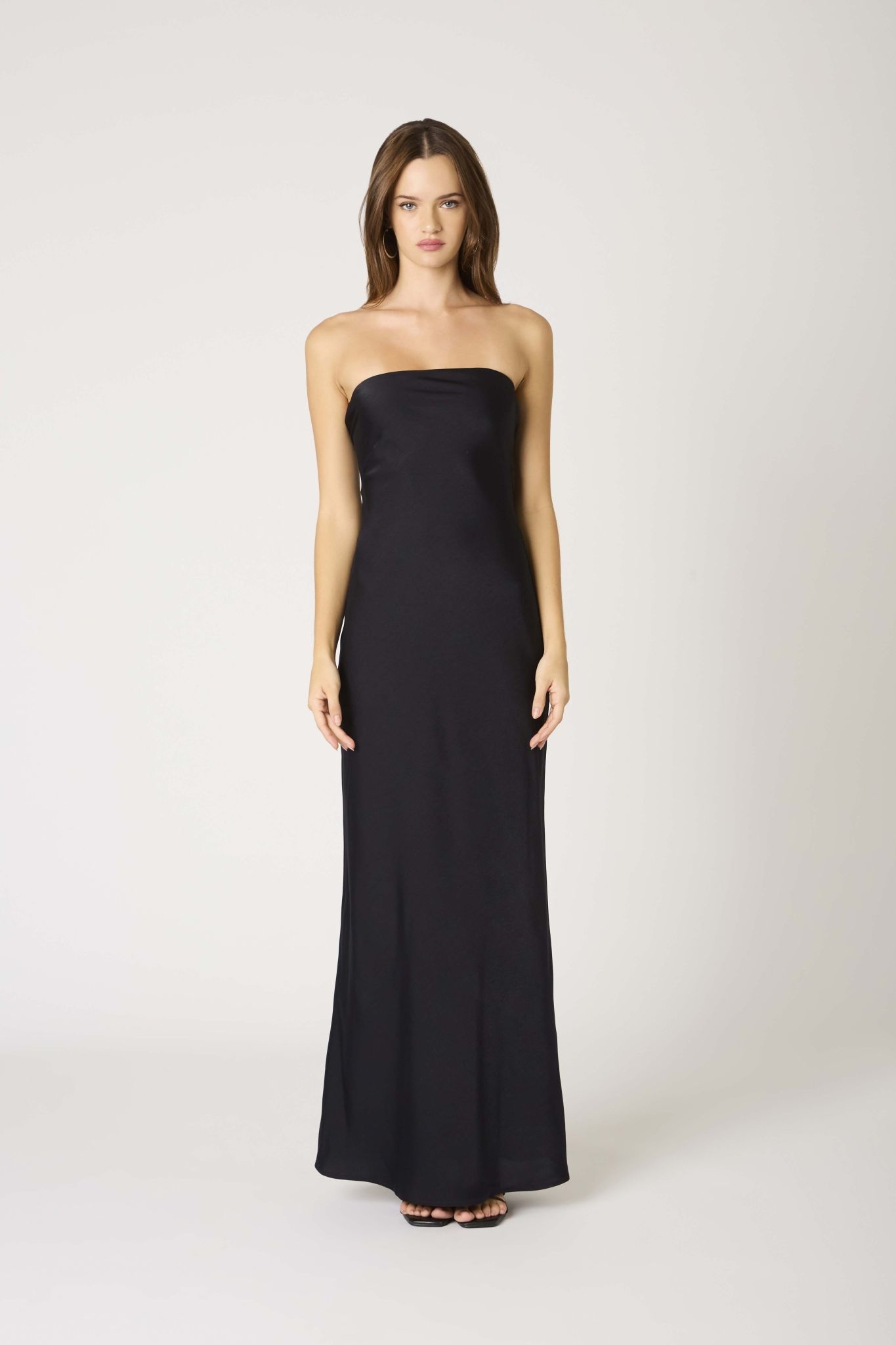 Thin Back String Slvs Tie Waist Maxi Dress main image 0
