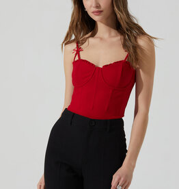Adana Bow Detail Bustier Top