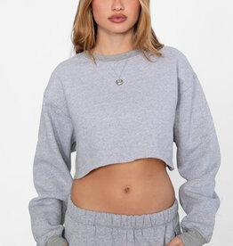 Cropped Loose Fit Sweatshirt