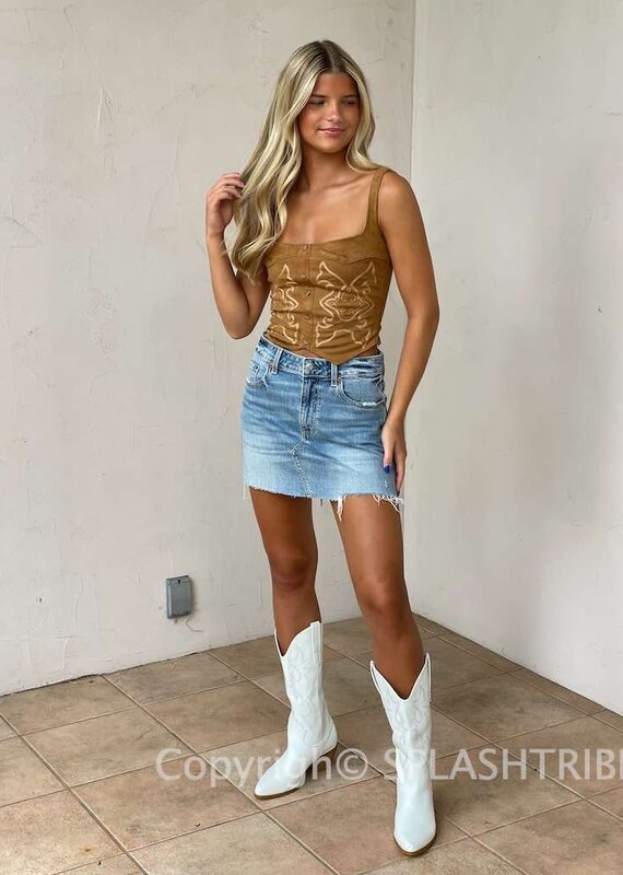 Malibu Denim Mini Skirt