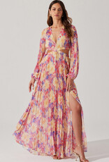 ASTR Revery Pleated Maxi Dress