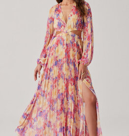 ASTR Revery Pleated Maxi Dress